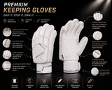 Cricket Wicket Keeping Gloves – Premium Leather Palm with Finger Protection