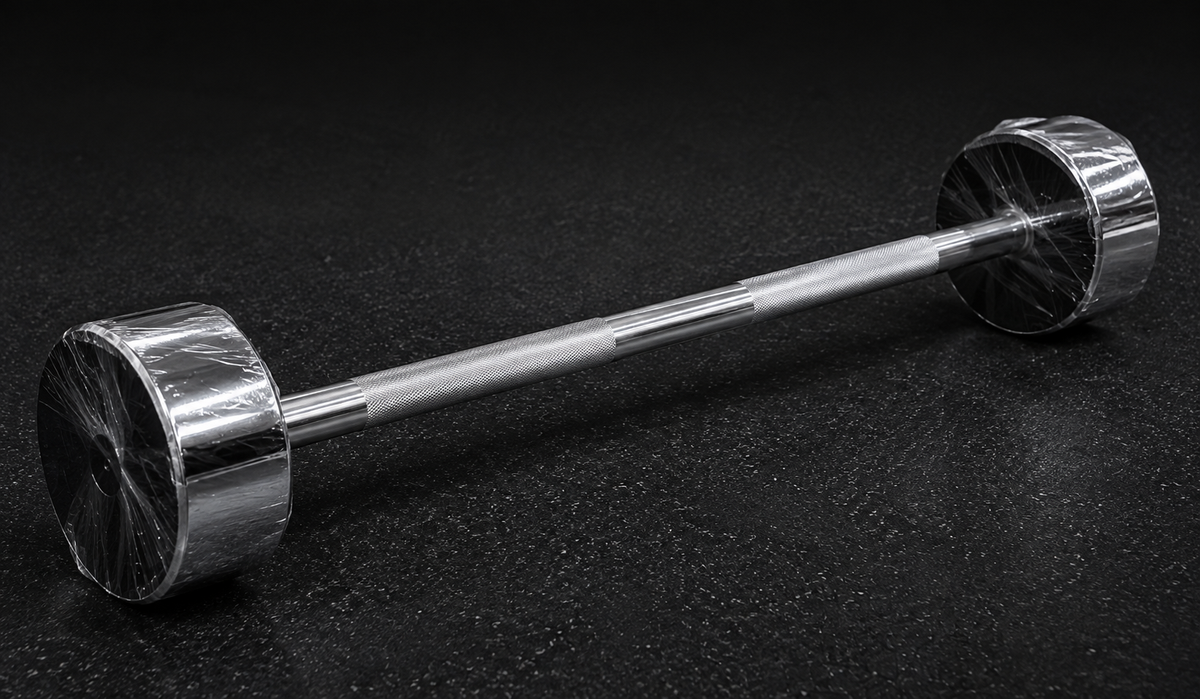Straight Dumbbell Bar – Heavy-Duty Chrome Steel Fixed Weight Dumbbell