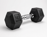 Premium Hex Dumbbell – Rubber Coated Hexagonal Dumbbell with Knurled Grip
