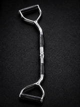 Double D Handle Cable Attachment – Heavy-Duty Chrome Steel Gym Grip