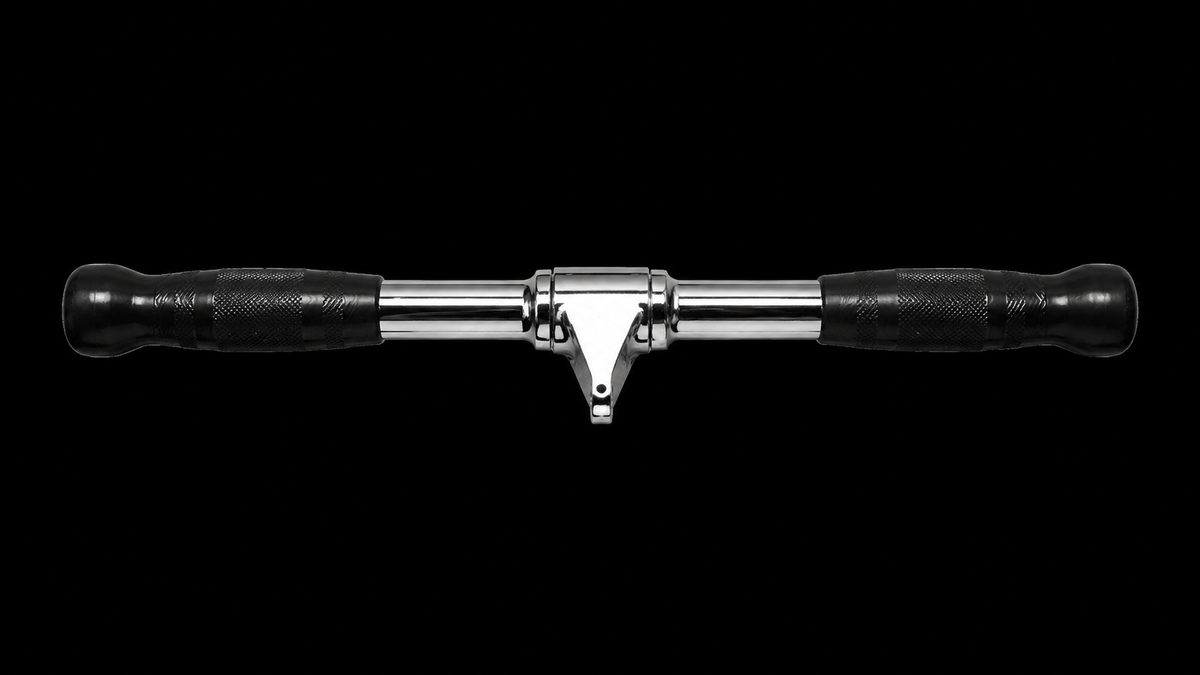 Straight Cable Bar Attachment for Gym & Cable Machines