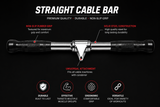 Straight Cable Bar Attachment for Gym & Cable Machines