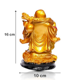 Golden Potli Buddha Statue – Wealth & Good Luck Decorative Idol