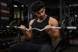 Premium EZ Curl Bar – Chrome Steel Barbell for Biceps & Strength Training