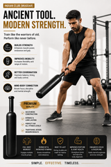 Premium Wooden Indian Club (Mugdar) – Traditional Strength Training Equipment