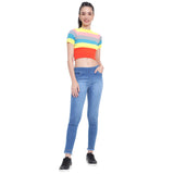 Women’s Light Blue Denim Jeggings – High Waist Stretch Slim Fit