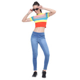 Women’s Light Blue Denim Jeggings – High Waist Stretch Slim Fit