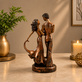 Elegant Couple Decorative Statue – Modern Romantic Home Décor Sculpture