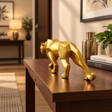 Golden Panther Decorative Statue – Modern Luxury Home & Office Décor