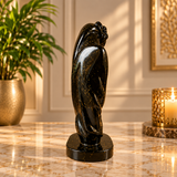 Black Mother & Child Decorative Sculpture – Elegant Modern Home Décor