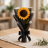 Sunehri Bloom – Handmade Crochet Sunflower Bouquet