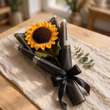 Sunehri Bloom – Handmade Crochet Sunflower Bouquet