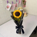 Sunehri Bloom – Handmade Crochet Sunflower Bouquet