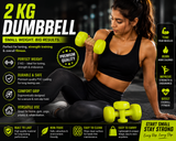 Premium Hex Dumbbells – PVC Coated Weights for Home & Gym Workouts